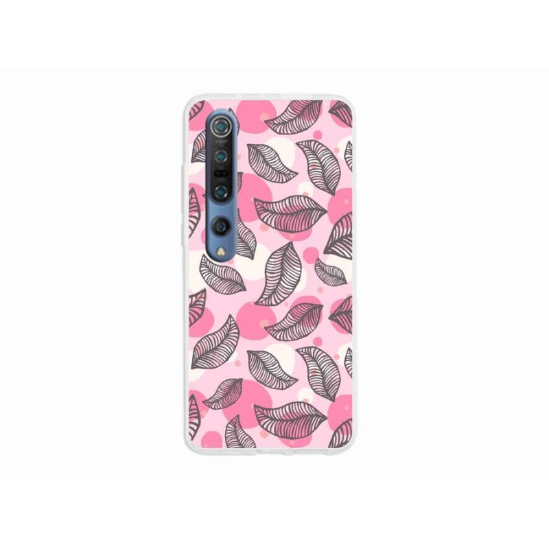 Gél borító mmCase a Xiaomi Mi 10 készülékhez - rajzfilmes hulló levelek