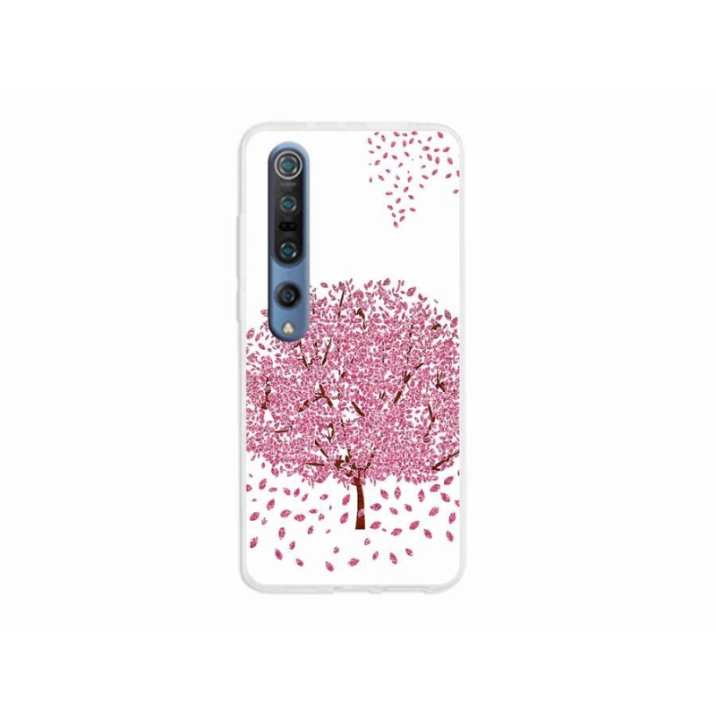 Gél borító mmCase a Xiaomi Mi 10 készülékhez - rajzfilmfa levelekkel