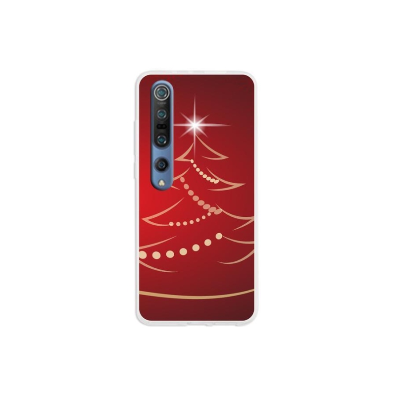 Gél borítás mmCase a Xiaomi Mi 10 számára - karácsonyfa karikatúra