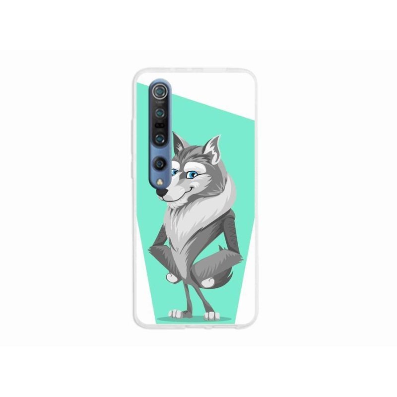 Gél borítás mmCase a Xiaomi Mi 10 - rajzfilm farkashoz