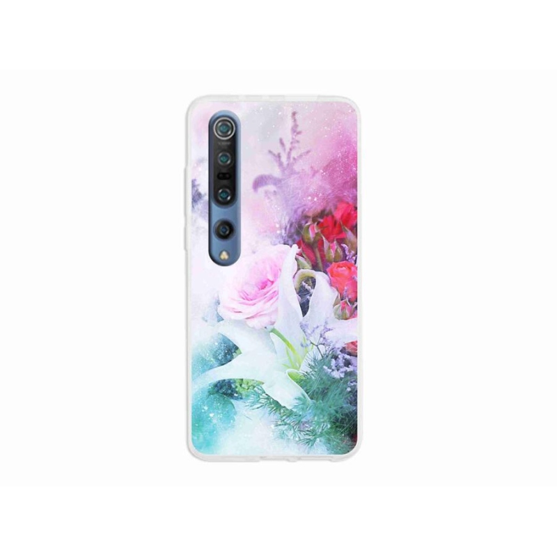 Gél borítás mmCase a Xiaomi Mi 10 - virágok 4