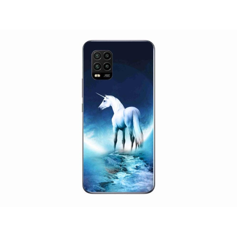Gél borítás mmCase a Xiaomi Mi 10 Lite készülékhez - fehér egyszarvú