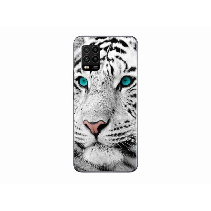 Gél borítás mmCase a Xiaomi Mi 10 Lite készülékhez - fehér tigris