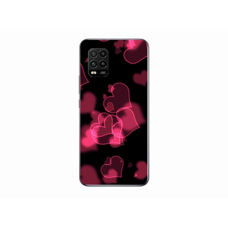 Gél borítás mmCase a Xiaomi Mi 10 Lite készülékhez - piros szívek