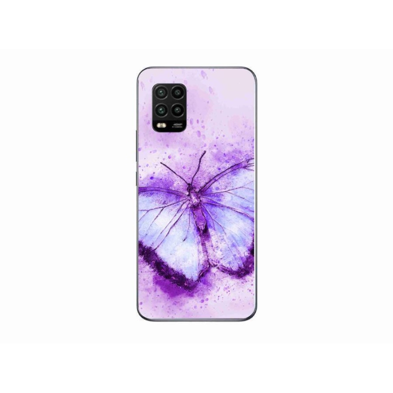 Gél borítás mmCase a Xiaomi Mi 10 Lite készülékhez - lila pillangó