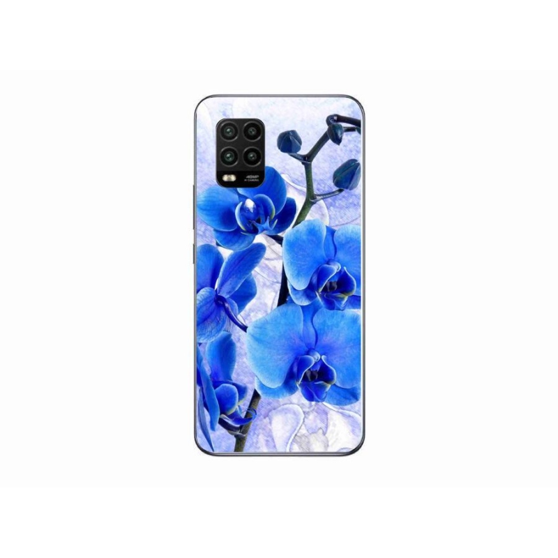 Gél borítás mmCase a Xiaomi Mi 10 Lite készülékhez - kék virágok