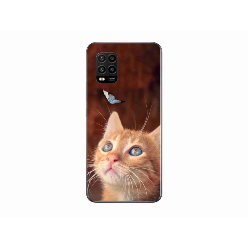 Gél borítás mmCase a Xiaomi Mi 10 Lite készülékhez - pillangó és cica