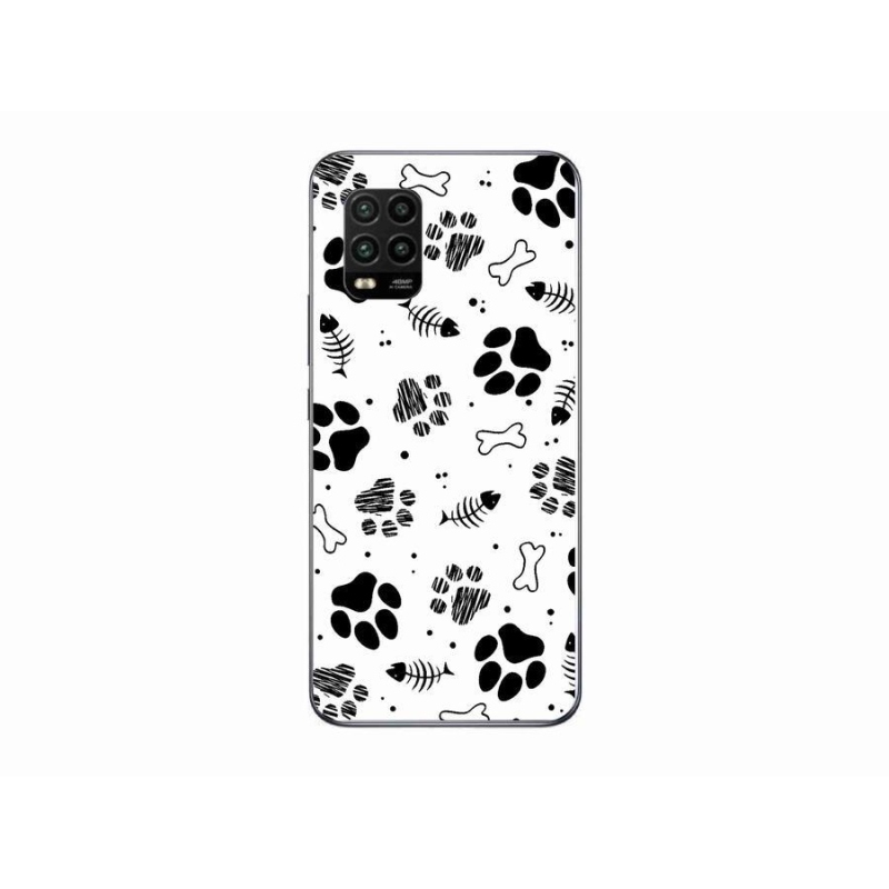 Gél borítás mmCase a Xiaomi Mi 10 Lite készülékhez - kutyamancsok 1