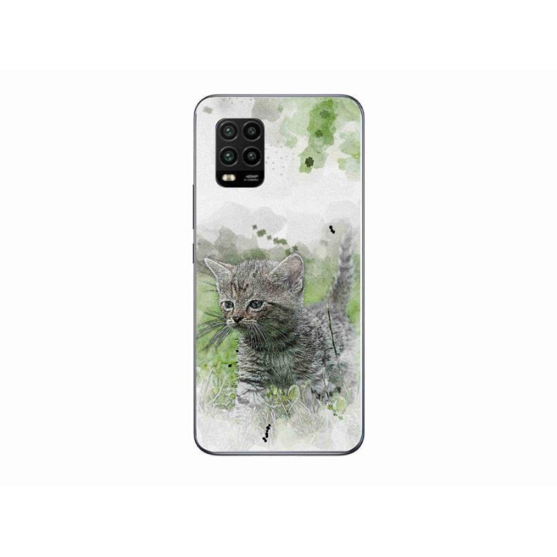 Gél borítás mmCase a Xiaomi Mi 10 Lite készülékhez - aranyos cica 1
