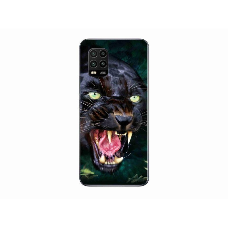 Gél borítás mmCase a Xiaomi Mi 10 Lite készülékhez - dühös fekete párduc