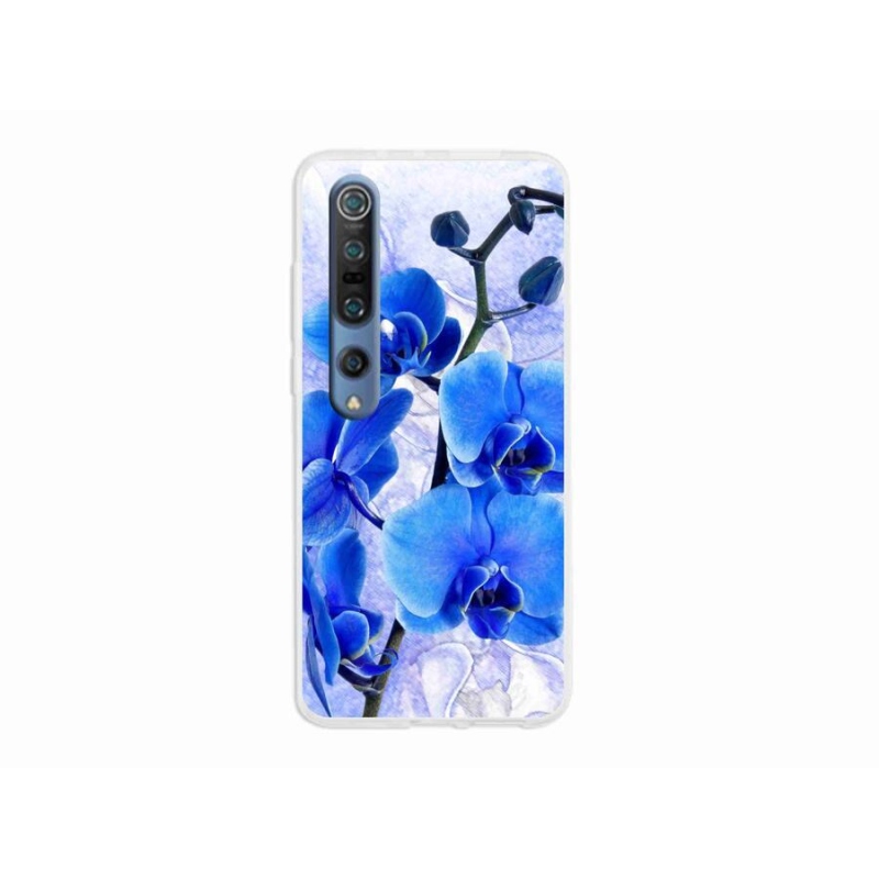 Gél borítás mmCase a Xiaomi Mi 10 készülékhez - kék virágok