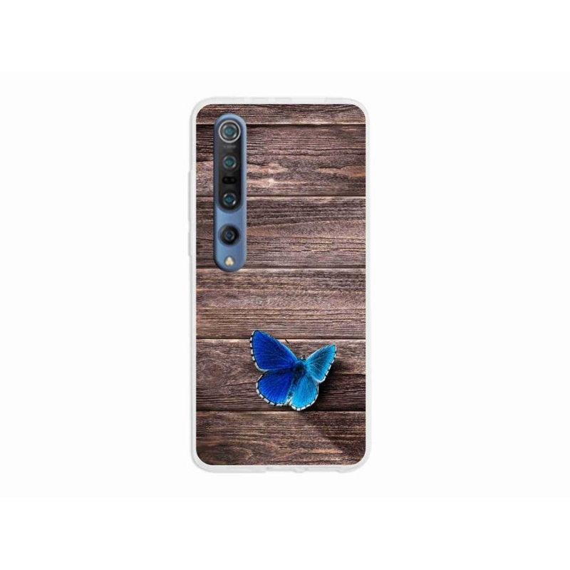 Gél borítás mmCase a Xiaomi Mi 10 - kék pillangó 1