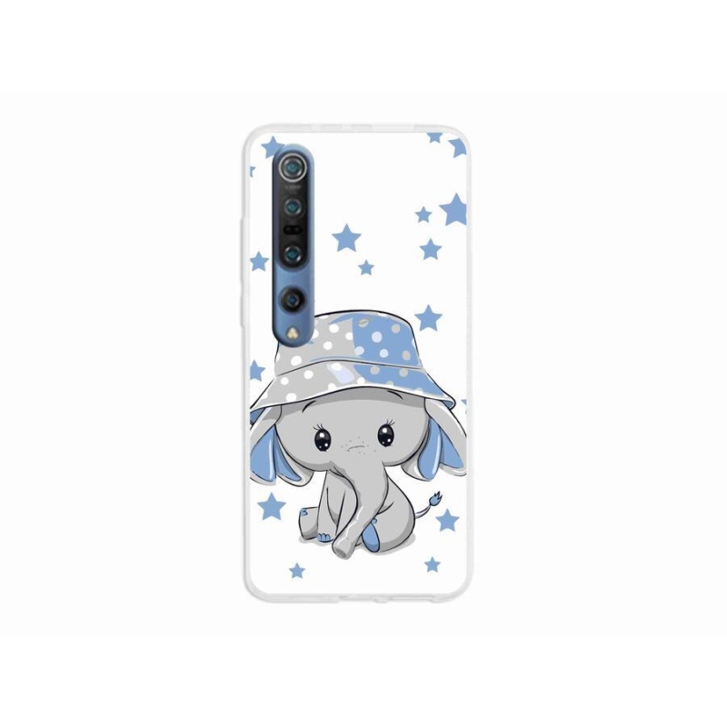 Gél borítás mmCase a Xiaomi Mi 10 készülékhez - kék elefánt