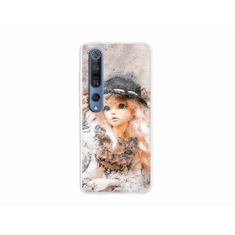 Gél borító mmCase a Xiaomi Mi 10 Pro-hoz - lány kalapban