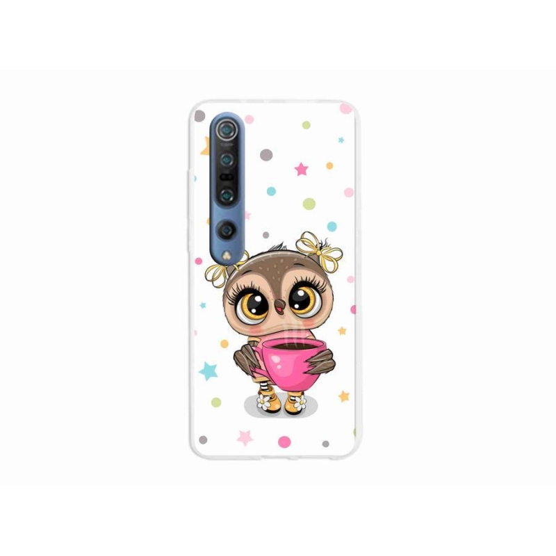 Gél borítás mmCase a Xiaomi Mi 10 Pro készülékhez - rajzfilm bagoly