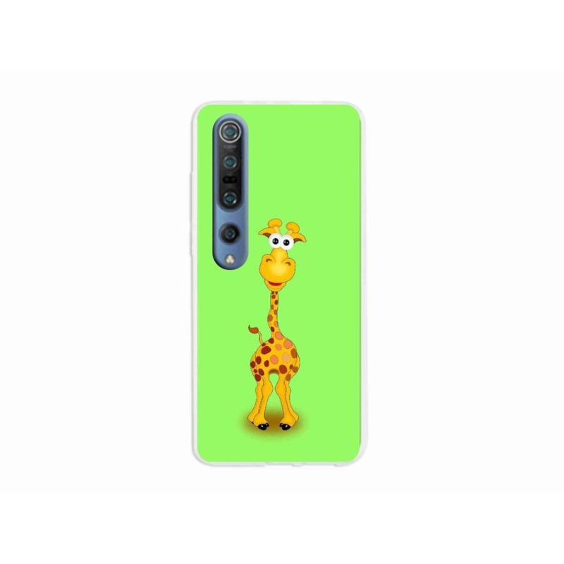 Gél borítás mmCase a Xiaomi Mi 10 Pro számára - rajzfilm zsiráf