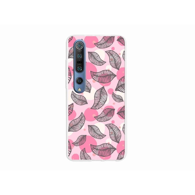 Gél borítás mmCase a Xiaomi Mi 10 Pro számára - rajzfilmes hulló levelek