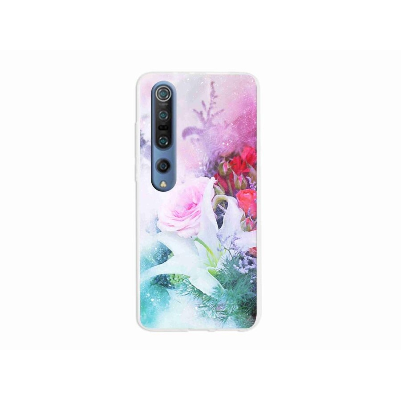 Gél borítás mmCase a Xiaomi Mi 10 Pro számára - virágok 4