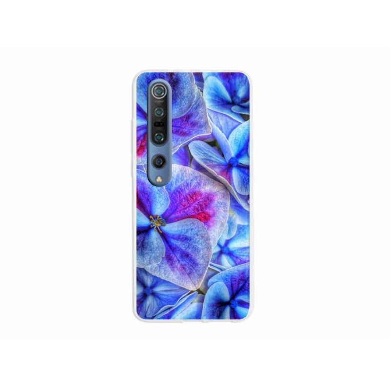 Gél borítás mmCase a Xiaomi Mi 10 Pro számára - kék virágok 1