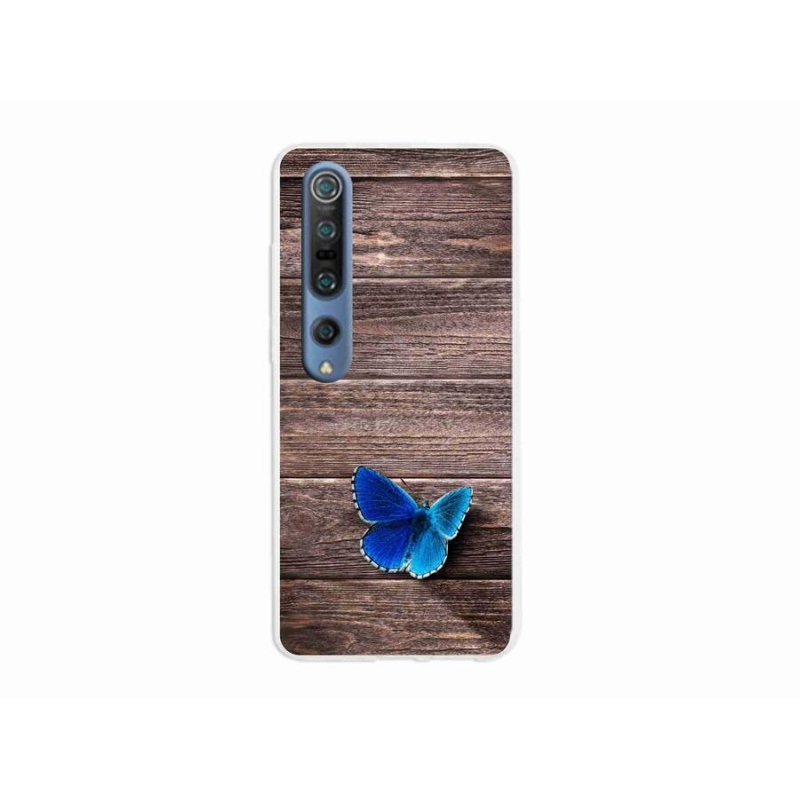 Zselés borítás mmCase a Xiaomi Mi 10 Pro-hoz - kék pillangó 1
