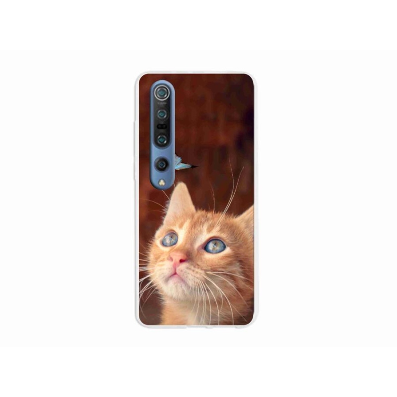 Gél borítás mmCase a Xiaomi Mi 10 Pro számára - pillangó és cica