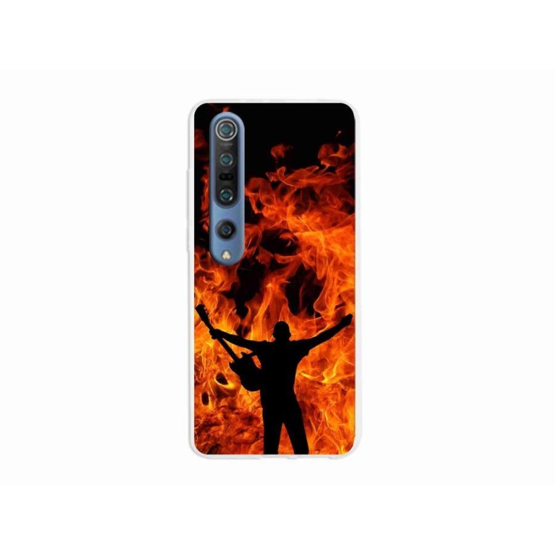Gél borító mmCase a Xiaomi Mi 10 Pro számára - zenész és tűz