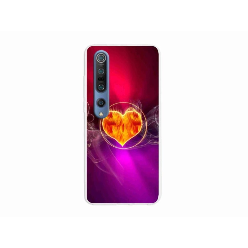 Gél borítás mmCase a Xiaomi Mi 10 Pro számára - tüzes szív
