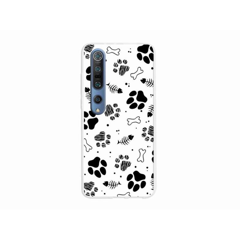 Gél borítás mmCase a Xiaomi Mi 10 Pro számára - kutyamancsok 1