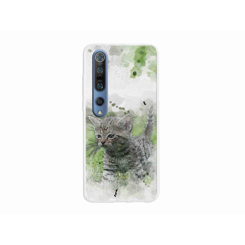 Gél borítás mmCase a Xiaomi Mi 10 Pro számára - aranyos cica 1