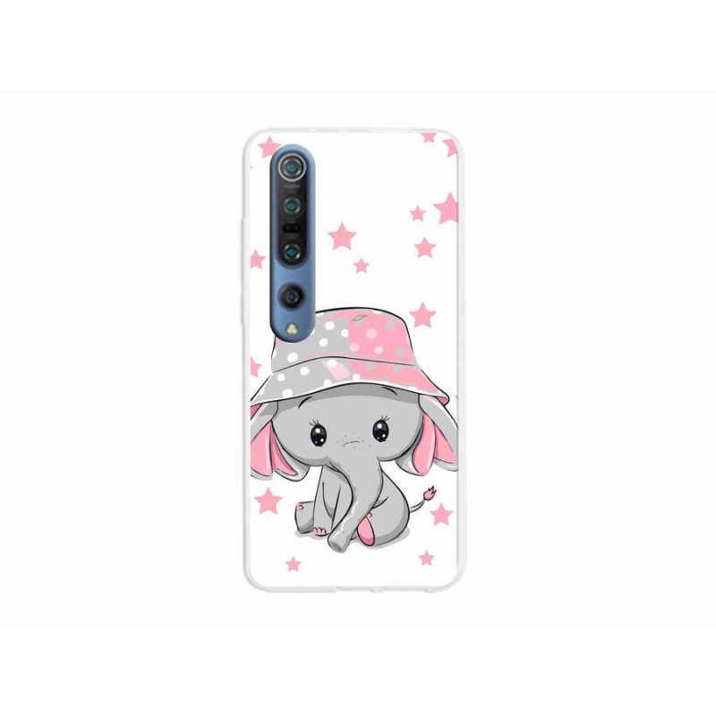Gél borítás mmCase a Xiaomi Mi 10 Pro készülékhez - rózsaszín elefánt