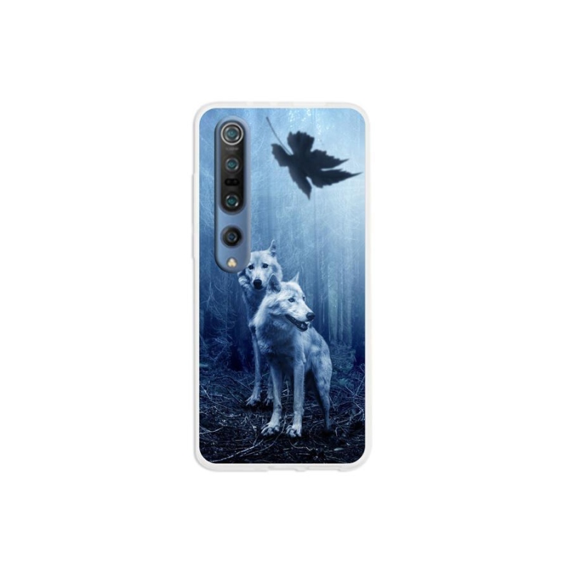 Gél borítás mmCase a Xiaomi Mi 10 Pro számára - farkasok az erdőben