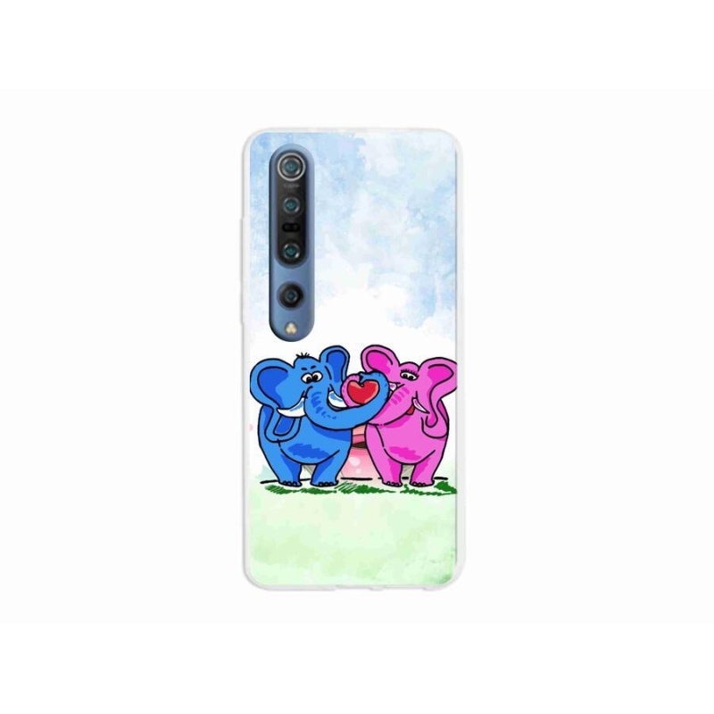 Gél borítás mmCase a Xiaomi Mi 10 Pro-hoz - szerelmes elefántok