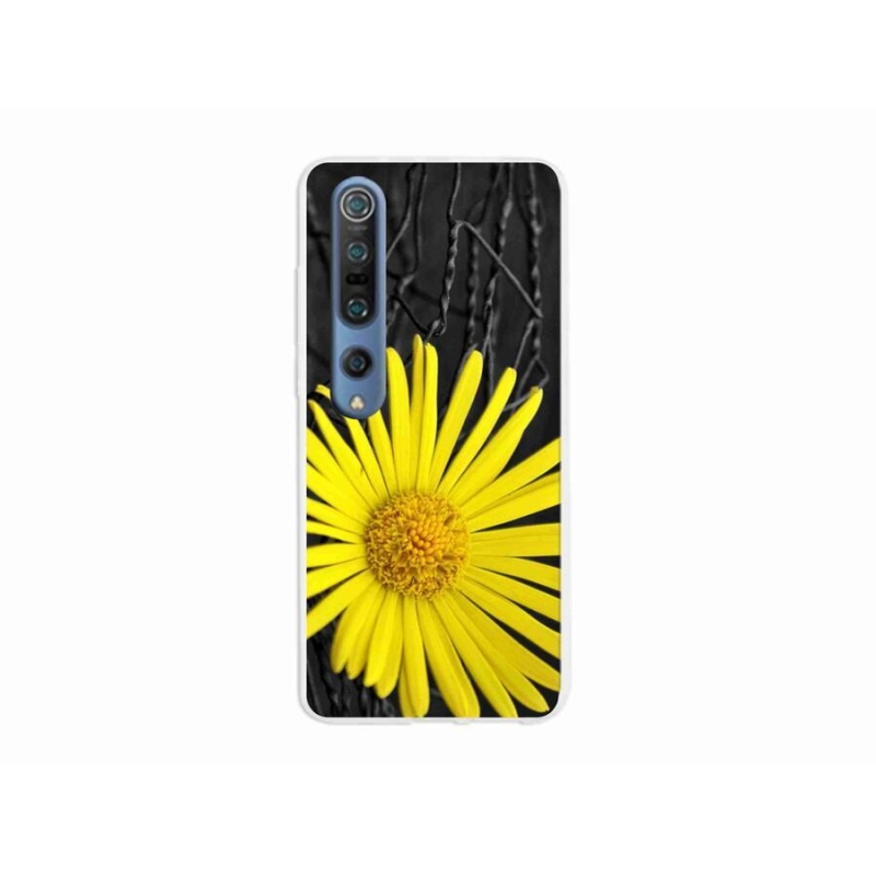 Gél borítás mmCase a Xiaomi Mi 10 Pro készülékhez - sárga virág