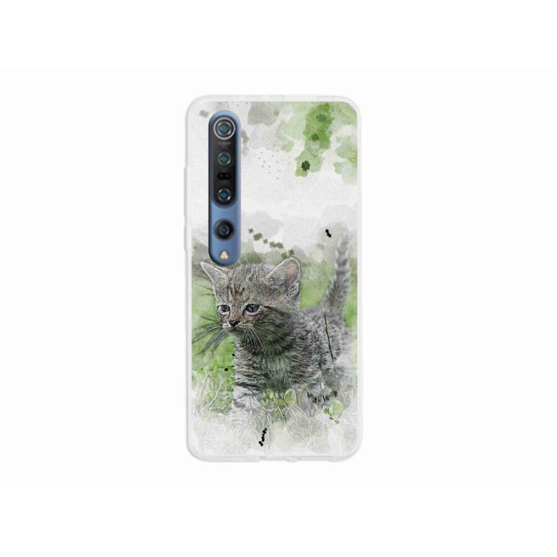 Gél borítás mmCase a Xiaomi Mi 10 készülékhez - aranyos cica 1