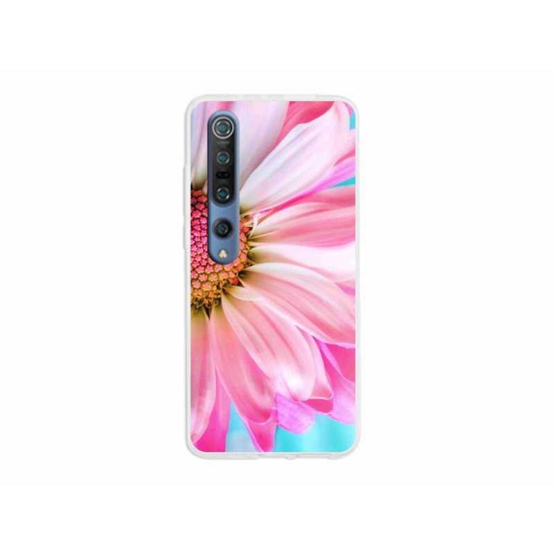 Gél borítás mmCase a Xiaomi Mi 10 készülékhez - rózsaszín virág