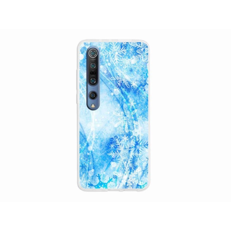 Gél borítás mmCase a Xiaomi Mi 10 készülékhez - hópelyhek