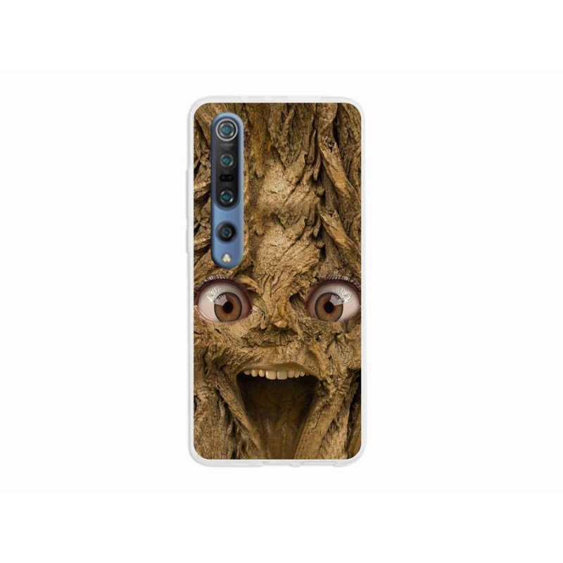 Gél borító mmCase a Xiaomi Mi 10 készülékhez - vidám fa szemekkel