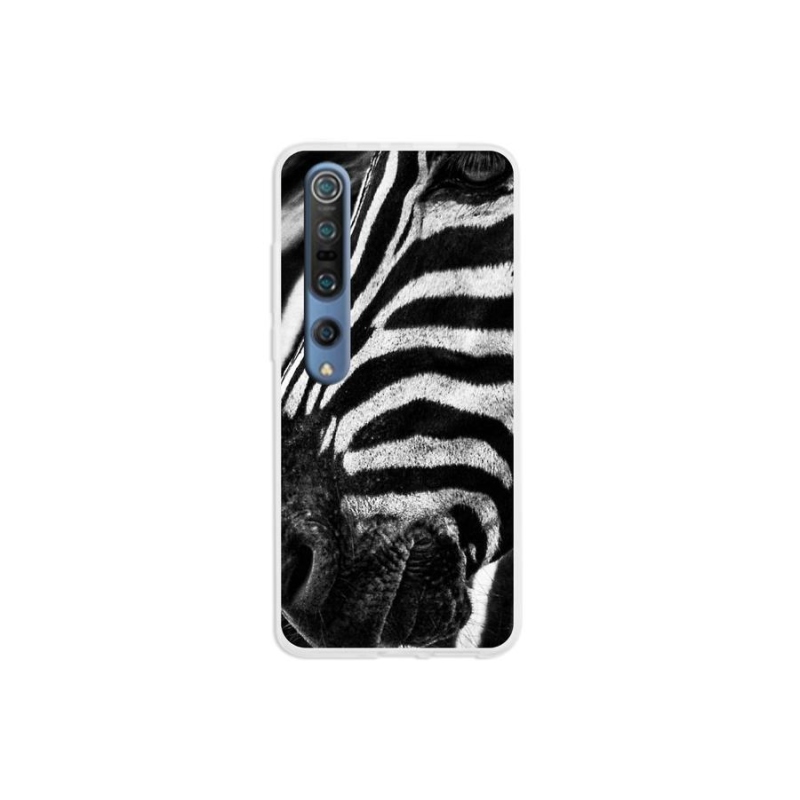 Gél borítás mmCase a Xiaomi Mi 10 készülékhez - zebra