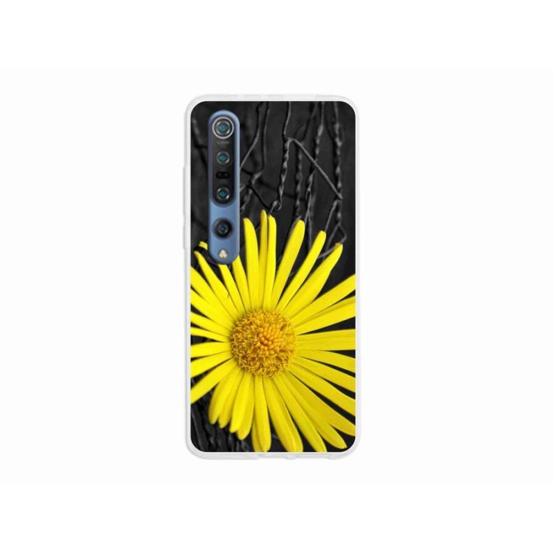Gél borítás mmCase a Xiaomi Mi 10 készülékhez - sárga virág