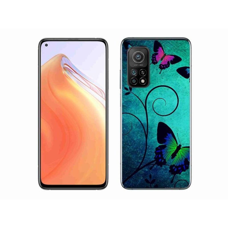Gél borítás mmCase a Xiaomi Mi 10T 5G-hez - színes pillangók