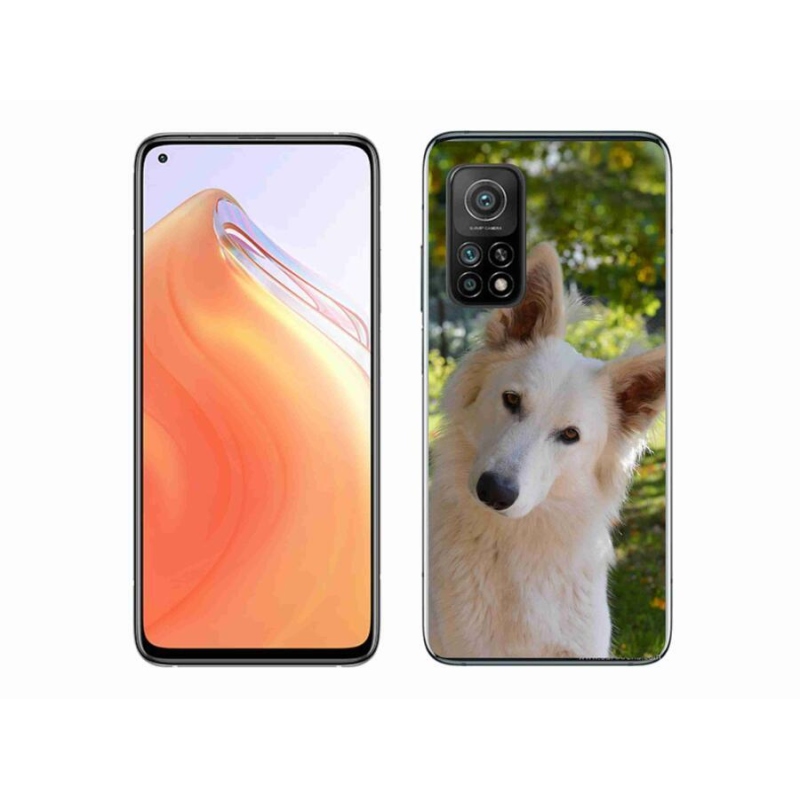 Gél borítás mmCase a Xiaomi Mi 10T 5G-hez - fehér Svájci pásztor 1