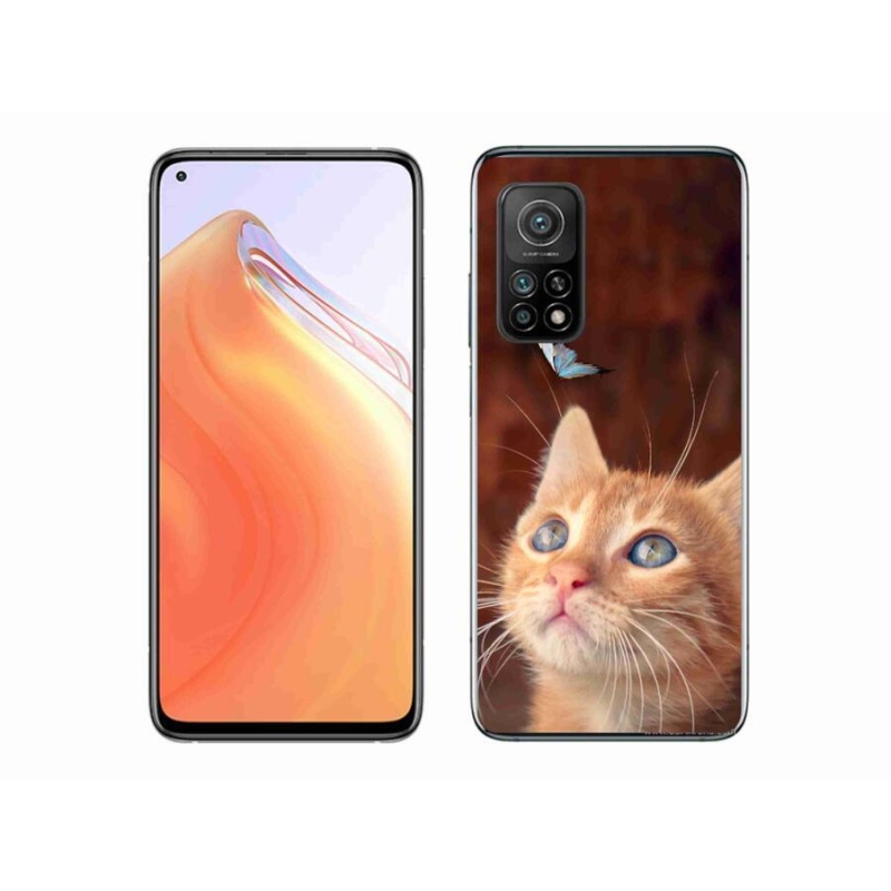 Gél borító mmCase a Xiaomi Mi 10T 5G-hez - pillangó és cica