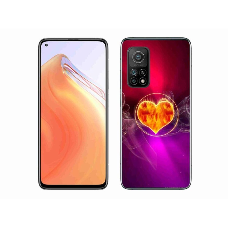 Gél borítás mmCase a Xiaomi Mi 10T 5G számára - tüzes szív