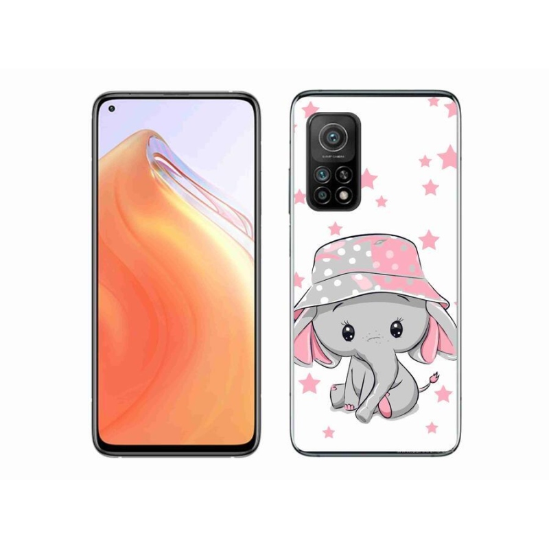 Gél borítás mmCase a Xiaomi Mi 10T 5G-hez - rózsaszín elefánt