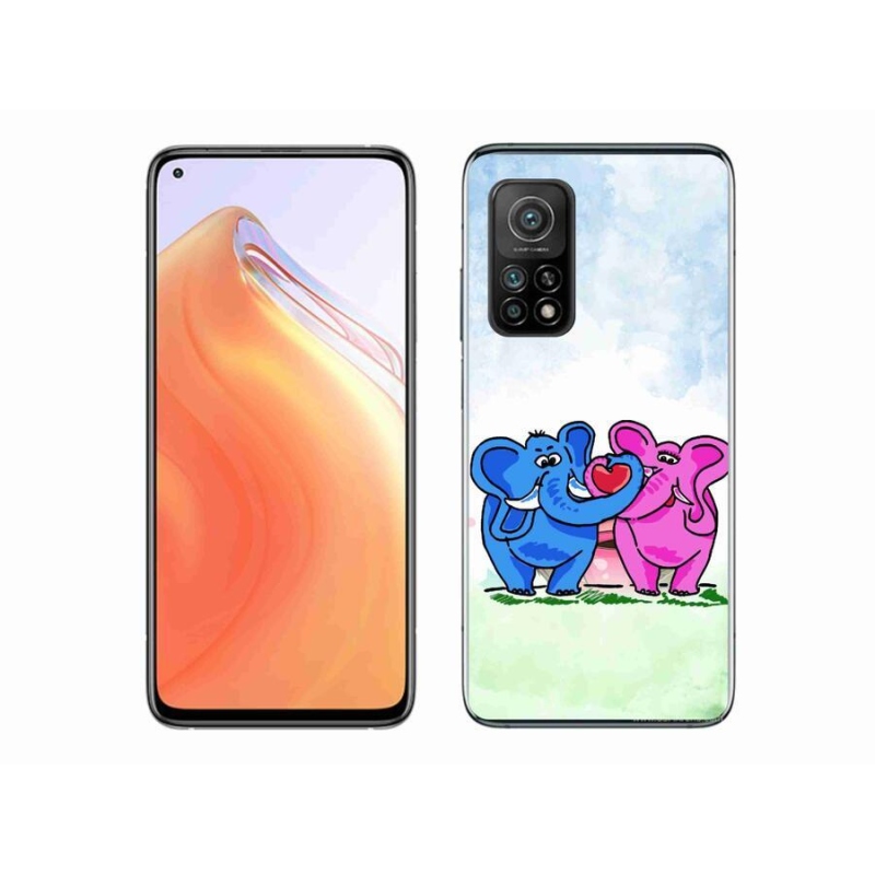 Gél borító mmCase a Xiaomi Mi 10T 5G-hez - szerelmes elefántokba