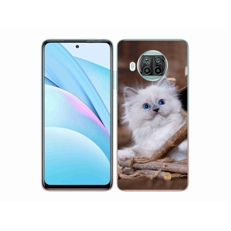 Gél borítás mmCase a Xiaomi Mi 10T Lite 5G-hez - fehér cica