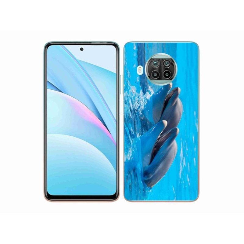 Gél borítás mmCase a Xiaomi Mi 10T Lite 5G számára - delfinek