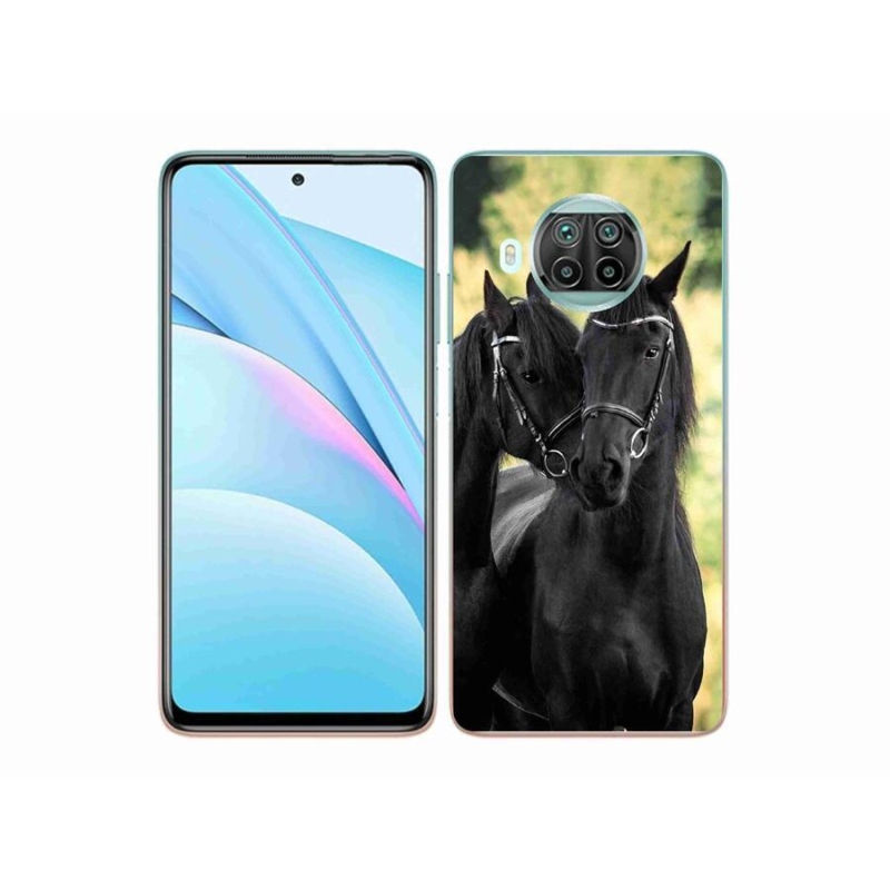 Gél borítás mmCase a Xiaomi Mi 10T Lite 5G számára - két fekete ló
