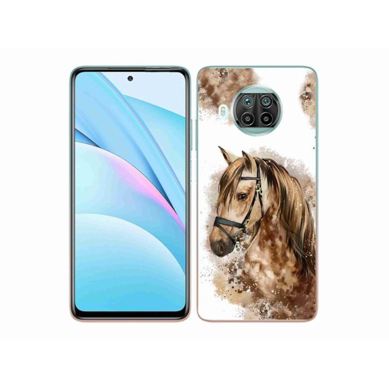 Gél borító mmCase a Xiaomi Mi 10T Lite 5G-hez - barna rajzfilm ló