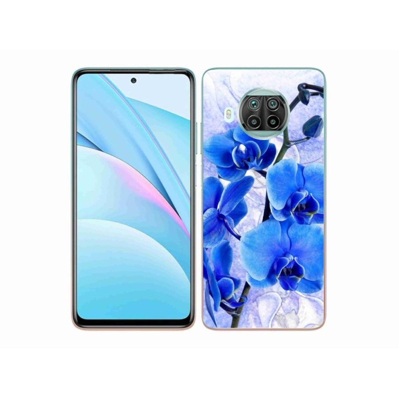 Gél borító mmCase a Xiaomi Mi 10T Lite 5G számára - kék virágok